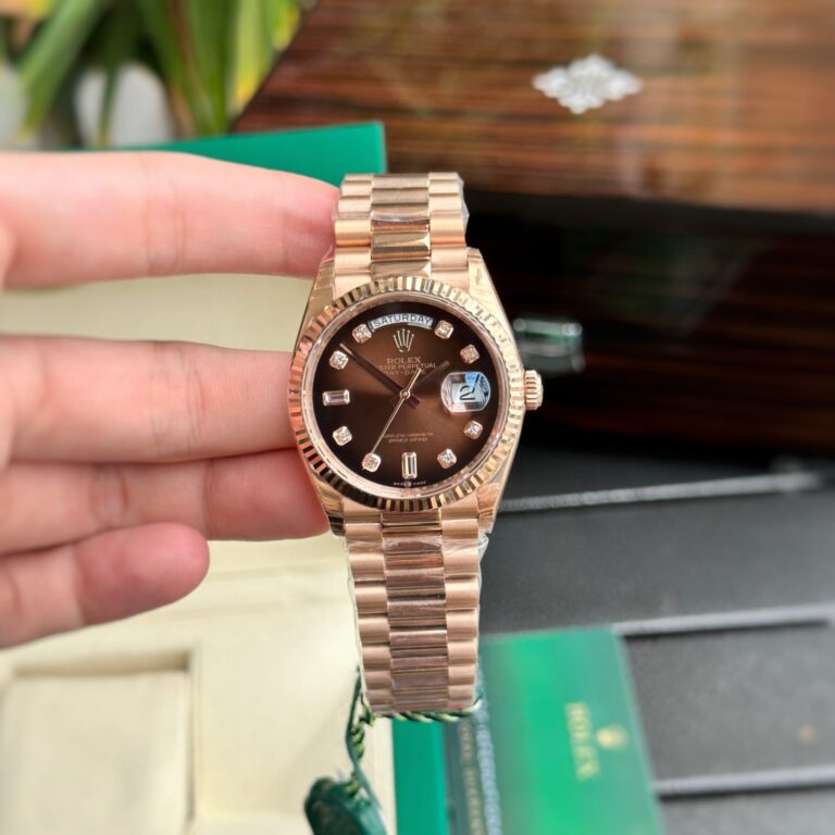 Rolex Day-Date 36mm SS (EW Factory Super Clone) Chocolate Dial – Automatic Movement