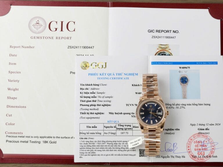 Rolex Day-Date 40mm 18K Gold Wrapped (Super Clone) Blue Dial – Rolex Caliber 3156 Automatic