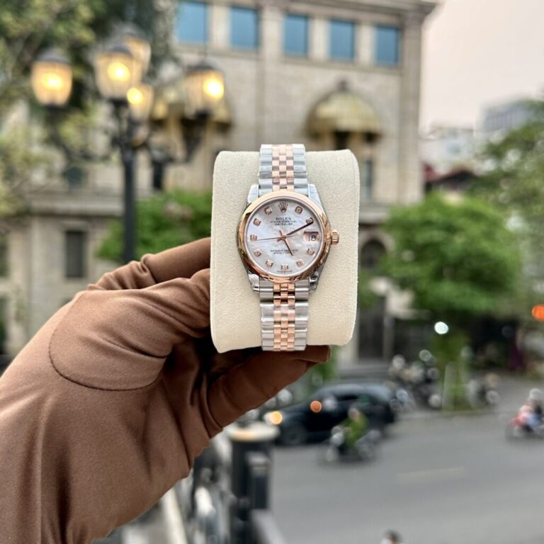 Rolex Datejust 31mm Demi Rose Gold (Super Clone) Mother of Pearl Dial – A324 V2