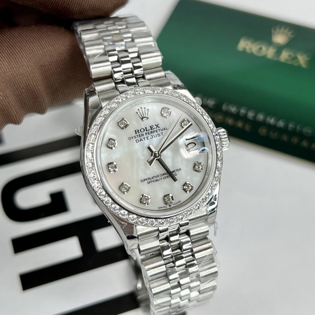 Rolex DateJust 31mm SS (Super Clone) Mother of Pearl Dial on Jubilee Strap – Japanese Miyota Automatic