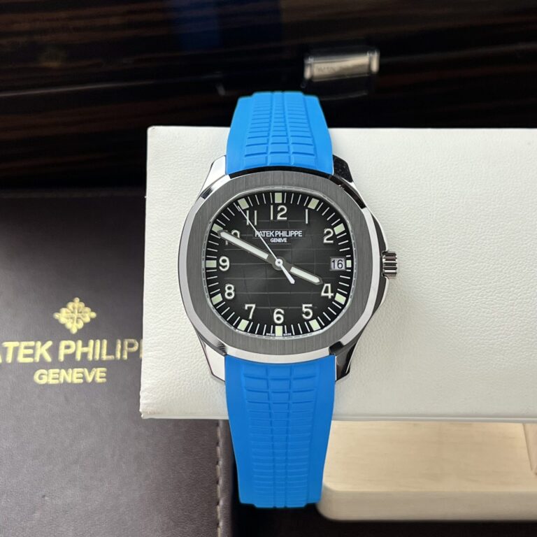 Patek Philippe Aquanaut 5167A 40mm SS (3K Super Clone) Blue Dial on Blue Rubber Strap – 3K Automatic Movement