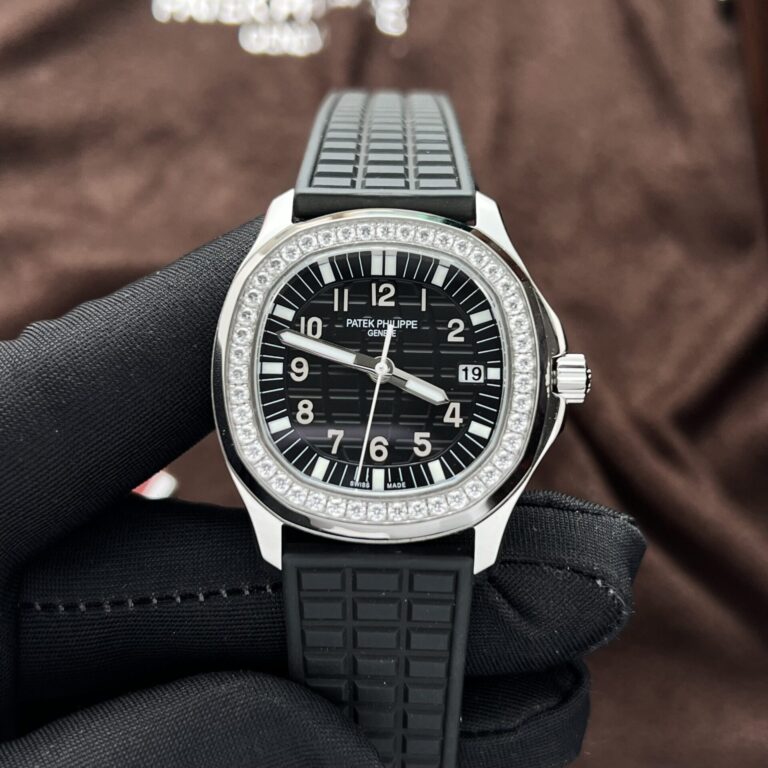 Patek Philippe Aquanaut 5067 35.6mm SS (PPF Factory Super Clone) Black Dial on Rubber Strap – Automatic 28800 BPH