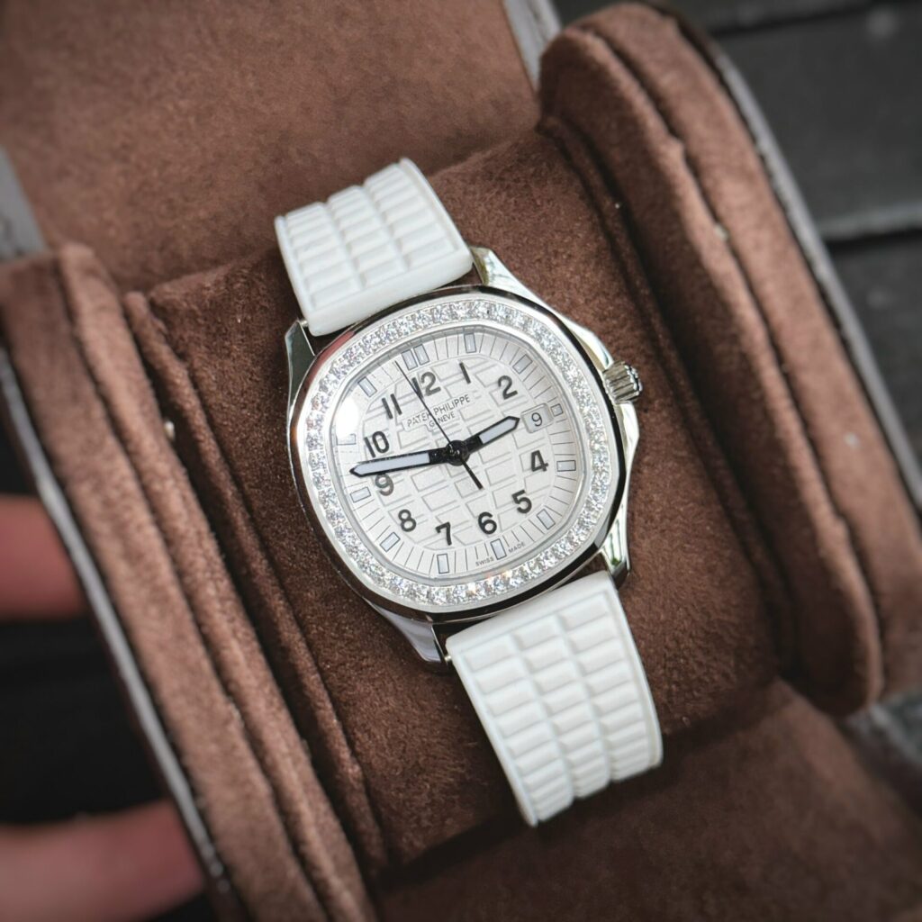 Patek Philippe Aquanaut 5067 35.6mm SS (PPF Super Clone) White Dial on Rubber Strap – Automatic 28,800 vph