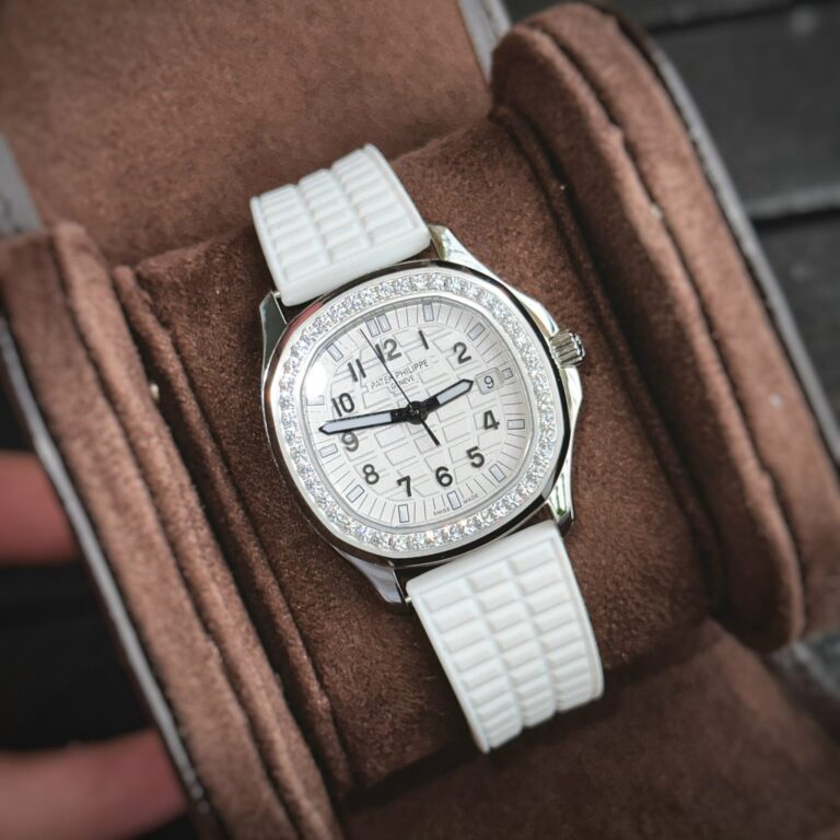Patek Philippe Aquanaut 5067 35.6mm SS (PPF Super Clone) White Dial on Rubber Strap – Automatic 28,800 vph