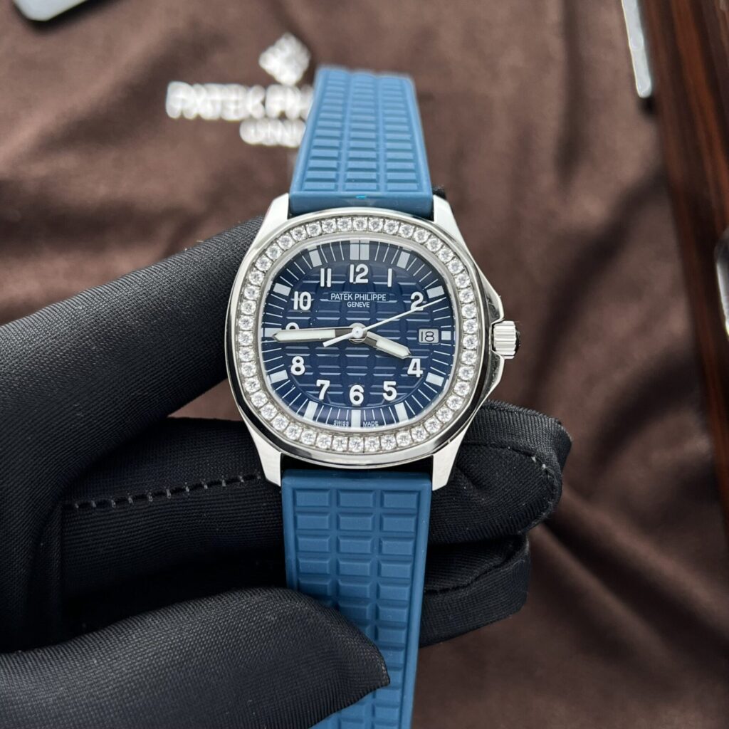 Patek Philippe Aquanaut 5067 35.6mm SS (PPF Super Clone) Blue Dial on Black Rubber Strap – Asian Automatic