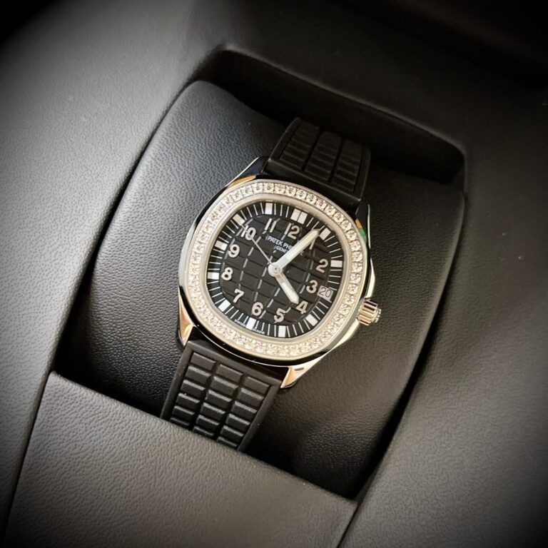 Patek Philippe Aquanaut 5067G (PP Factory Super Clone 1:1) 35.6mm SS Black Dial on Rubber Strap – Automatic Caliber Clone