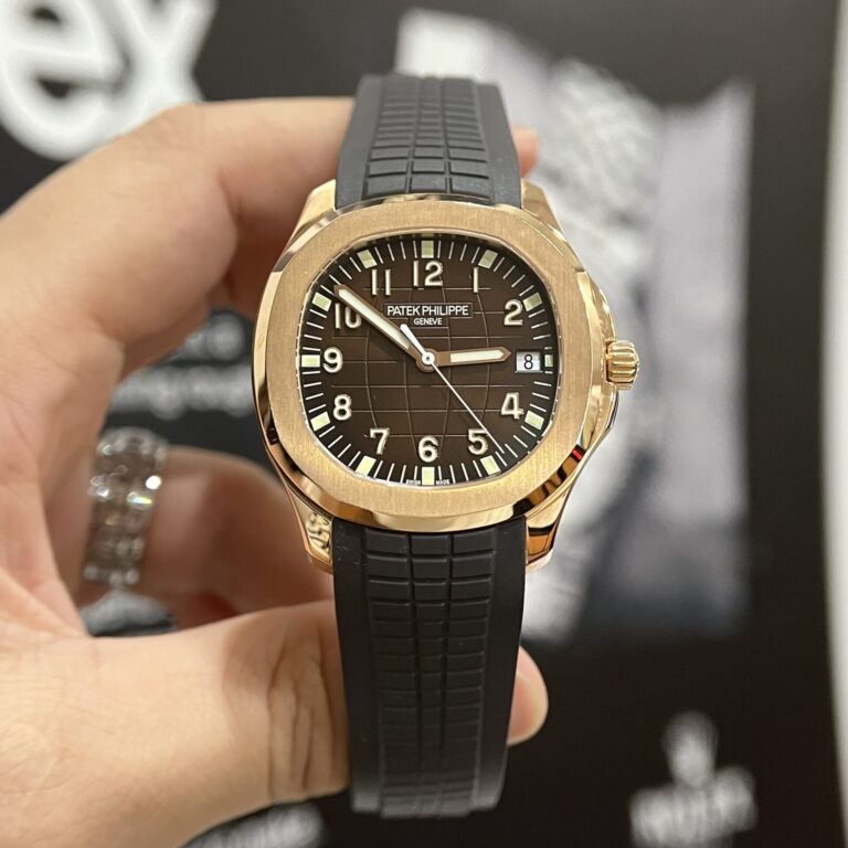 Patek Philippe Aquanaut 5167 40mm Gold Wrapped (3K Super Clone) Chocolate Dial on Rubber Strap – Automatic Movement