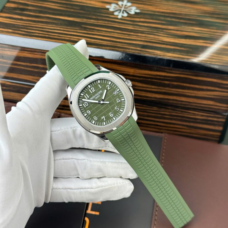Patek Philippe Aquanaut 5168G 42.2mm SS (Super Clone) Blue Dial on Rubber Strap – Automatic 28,800 vph