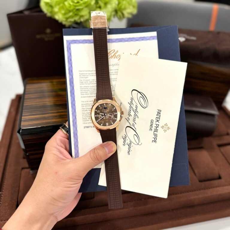 Patek Philippe Aquanaut 5261R 40mm SS (Super Clone) Chocolate Dial Automatic on High Quality Rubber Strap – Custom Designed Movement