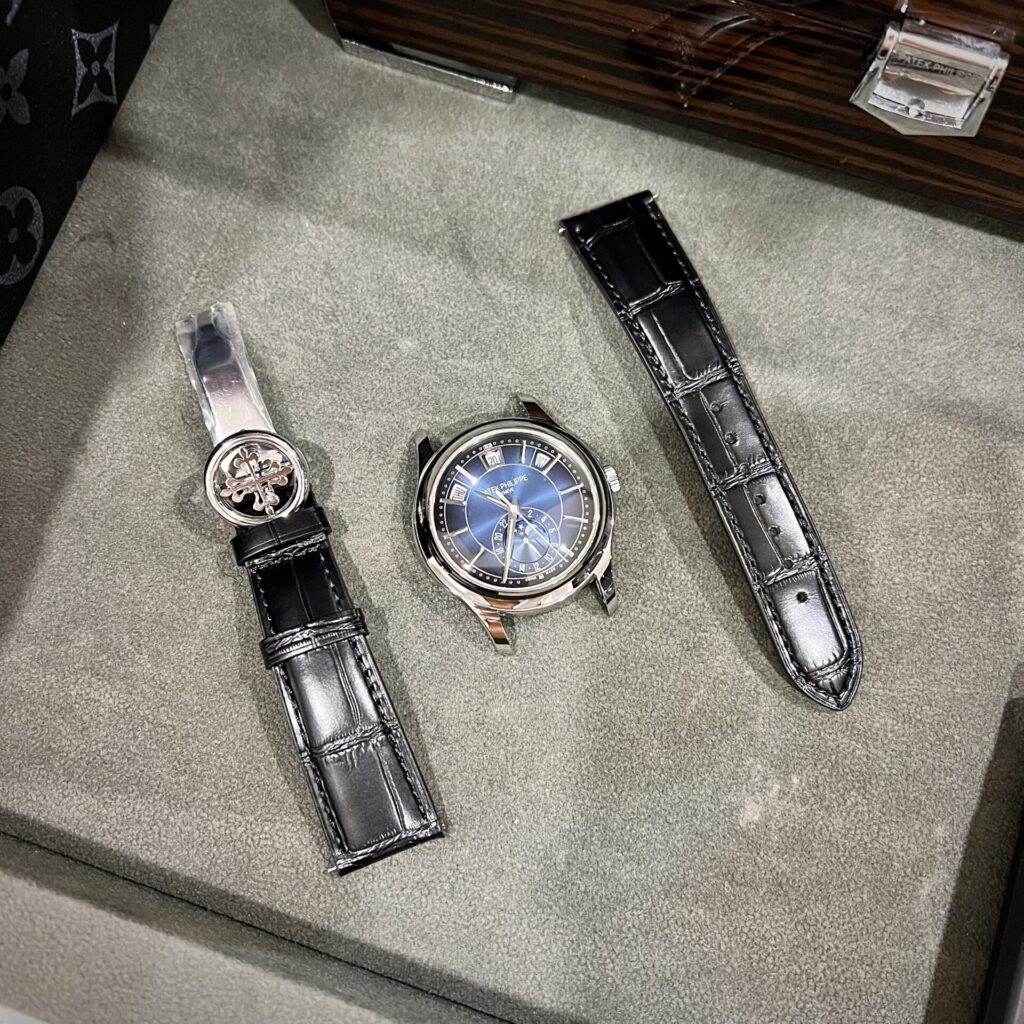 Patek Philippe Complications 5205G 40mm White Gold (Super Clone) Blue Dial with Annual Calendar – Patek Philippe 5205G