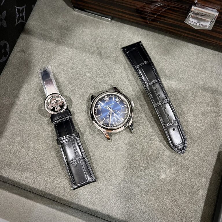 Patek Philippe Complications 5205G 40mm White Gold (Super Clone) Blue Dial with Annual Calendar – Patek Philippe 5205G
