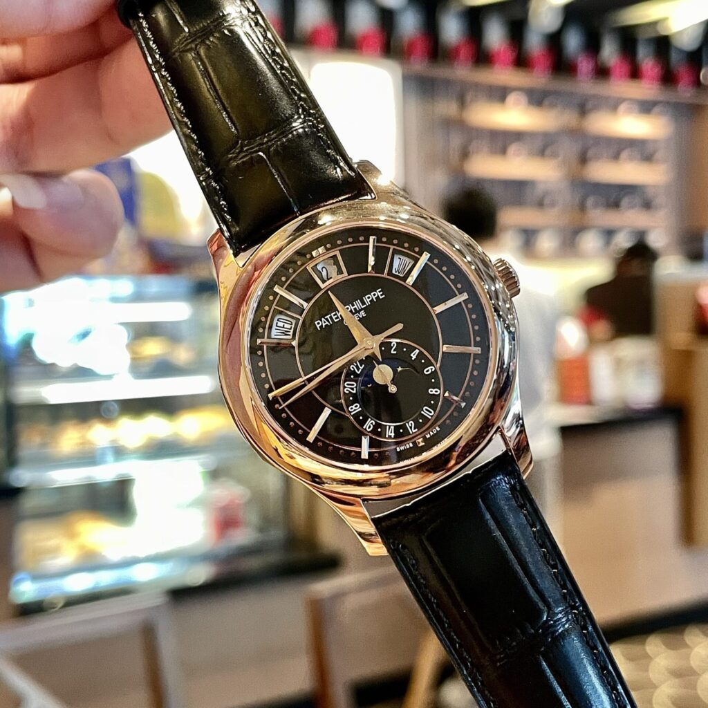 Patek Philippe Complications 5205R 40mm Rose Gold (Super Clone) Black Dial – Automatic 324 S IRM QA LU