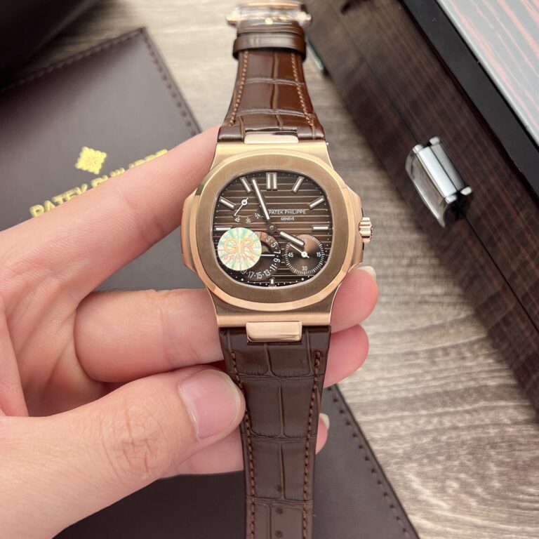Patek Philippe Nautilus 5712 40mm SS (GR Factory Super Clone 11) Chocolate Dial – Automatic with Moon Phase
