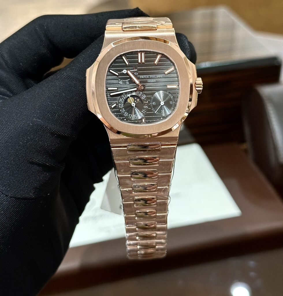 Patek Philippe Nautilus 5712R 40mm Gold Wrapped (GR Factory Super Clone) Black Dial – Calibre 324 S QA LU 24H/303