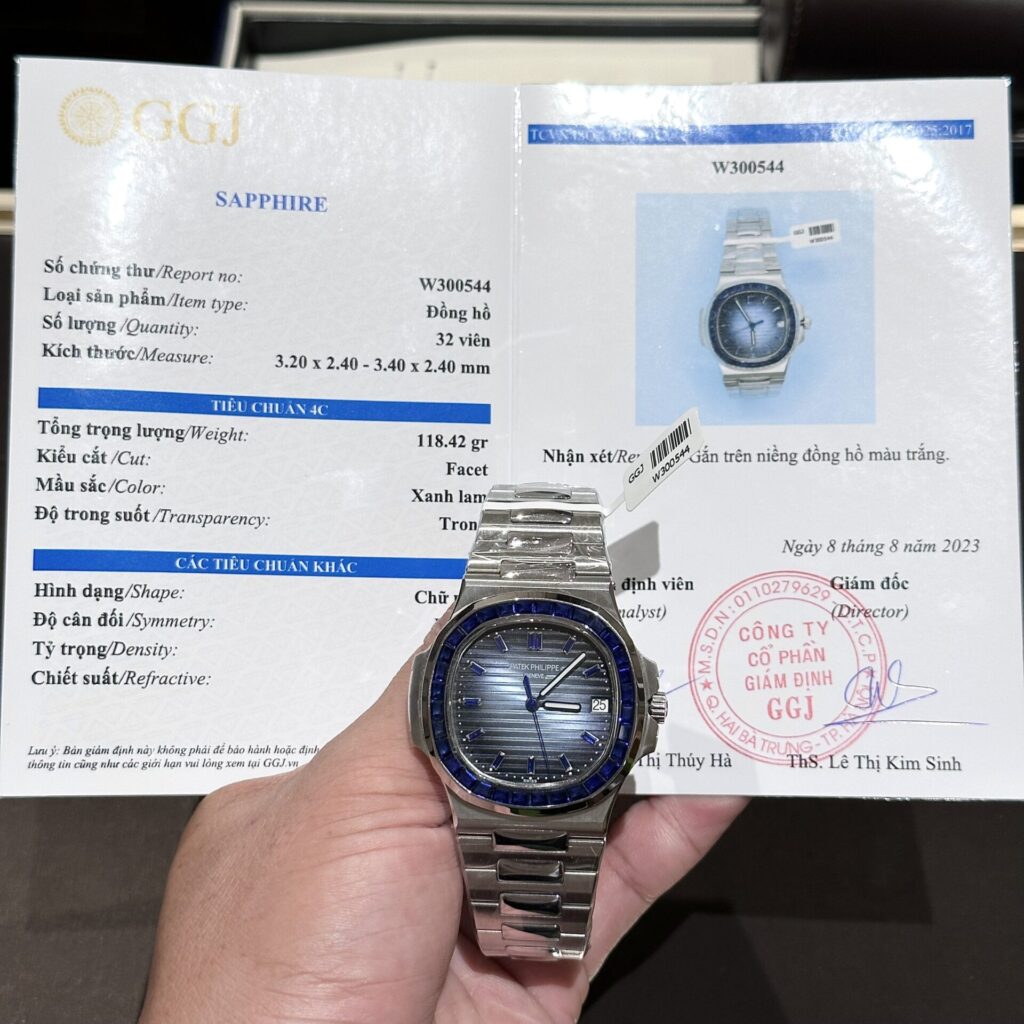 Patek Philippe Nautilus 5723 (Super Clone) 40mm SS Custom Bezel Blue Dial – Caliber V9