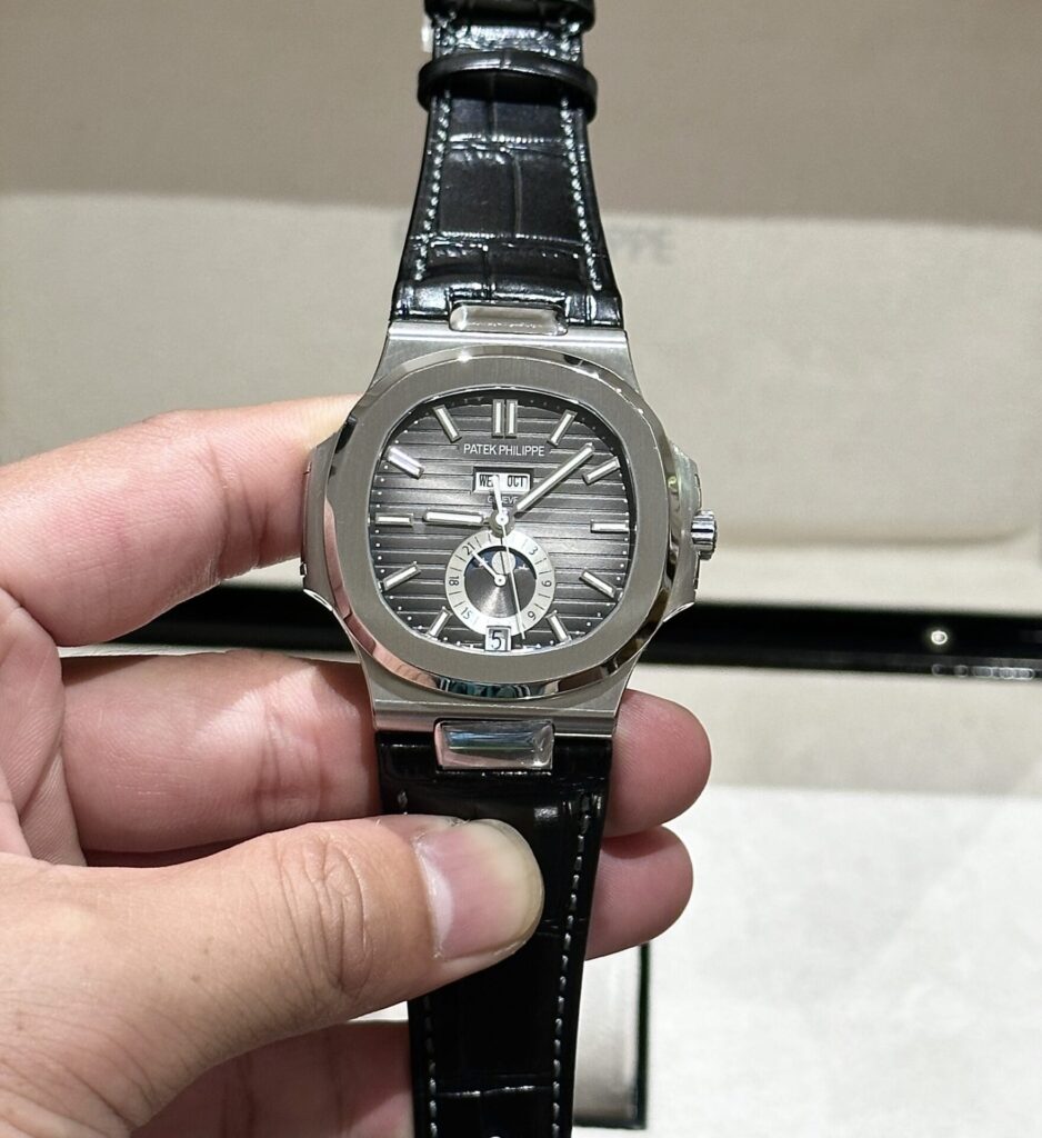 Patek Philippe Nautilus 5726G 40.5mm SS (PPF Super Clone) Gray Dial on Stainless Steel Bracelet – Automatic Caliber PPF