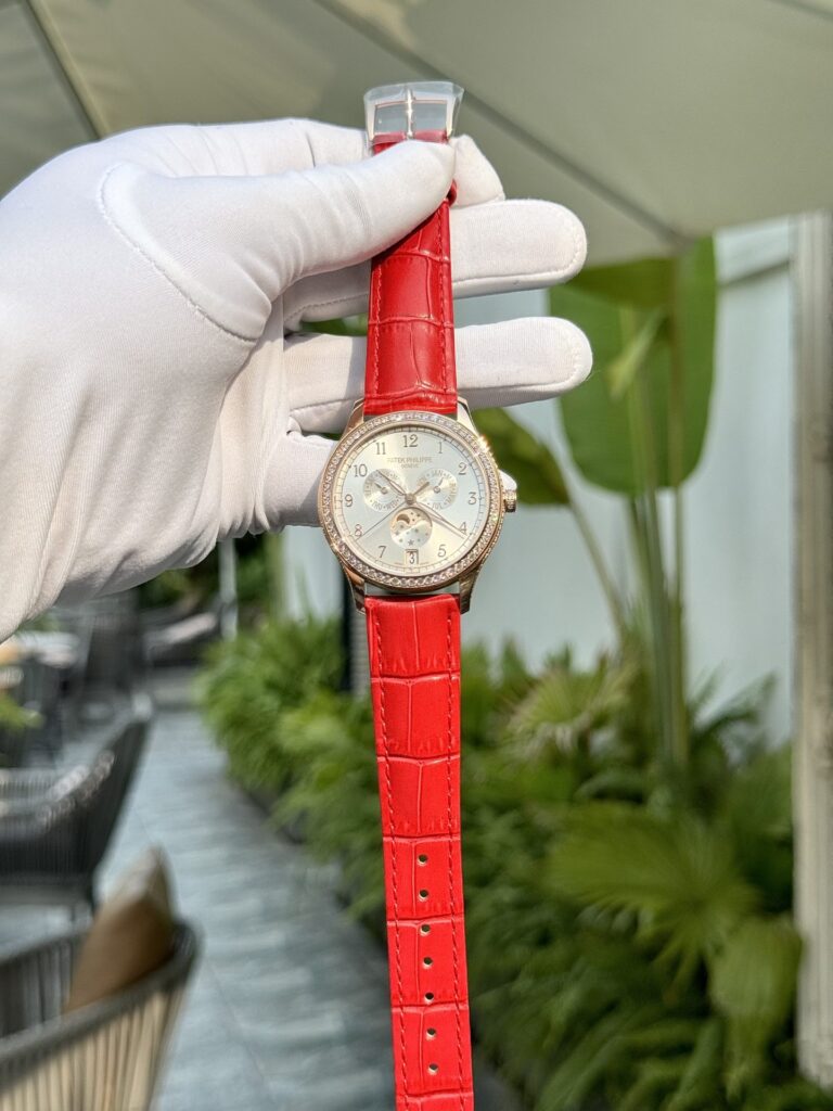 Patek Philippe Complications 4947R 38mm Rose Gold (Super Clone) Ivory Lacquered Dial with Moon Phase – Patek Philippe Calibre 324 S QA LU