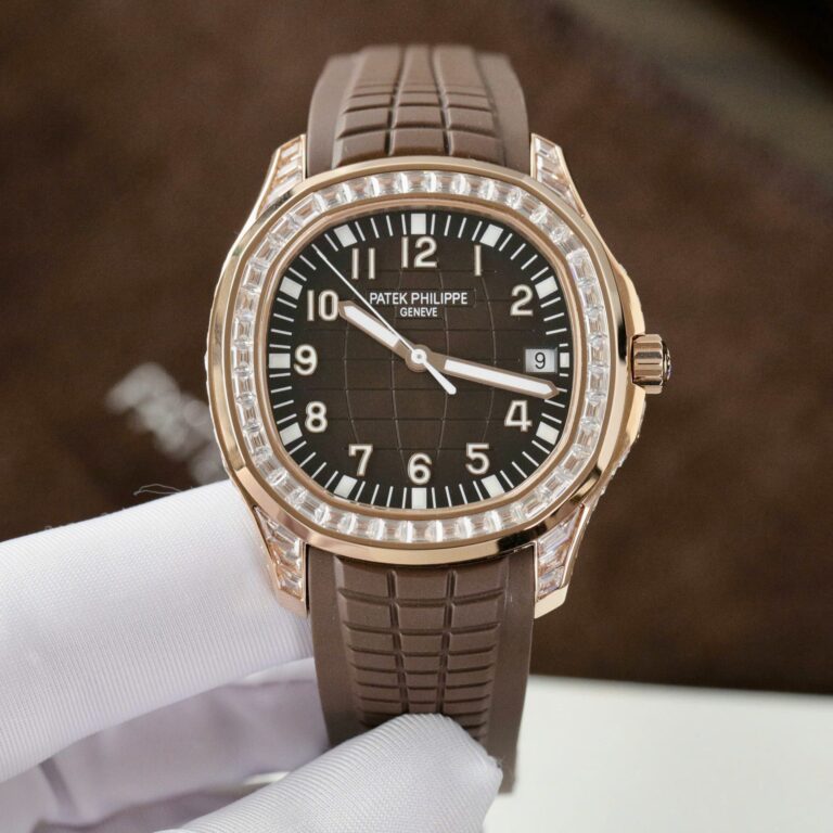 Patek Philippe Aquanaut 5167R 40mm SS (GR Factory Super Clone) Brown Dial on Rubber Strap – Automatic 28800 bph