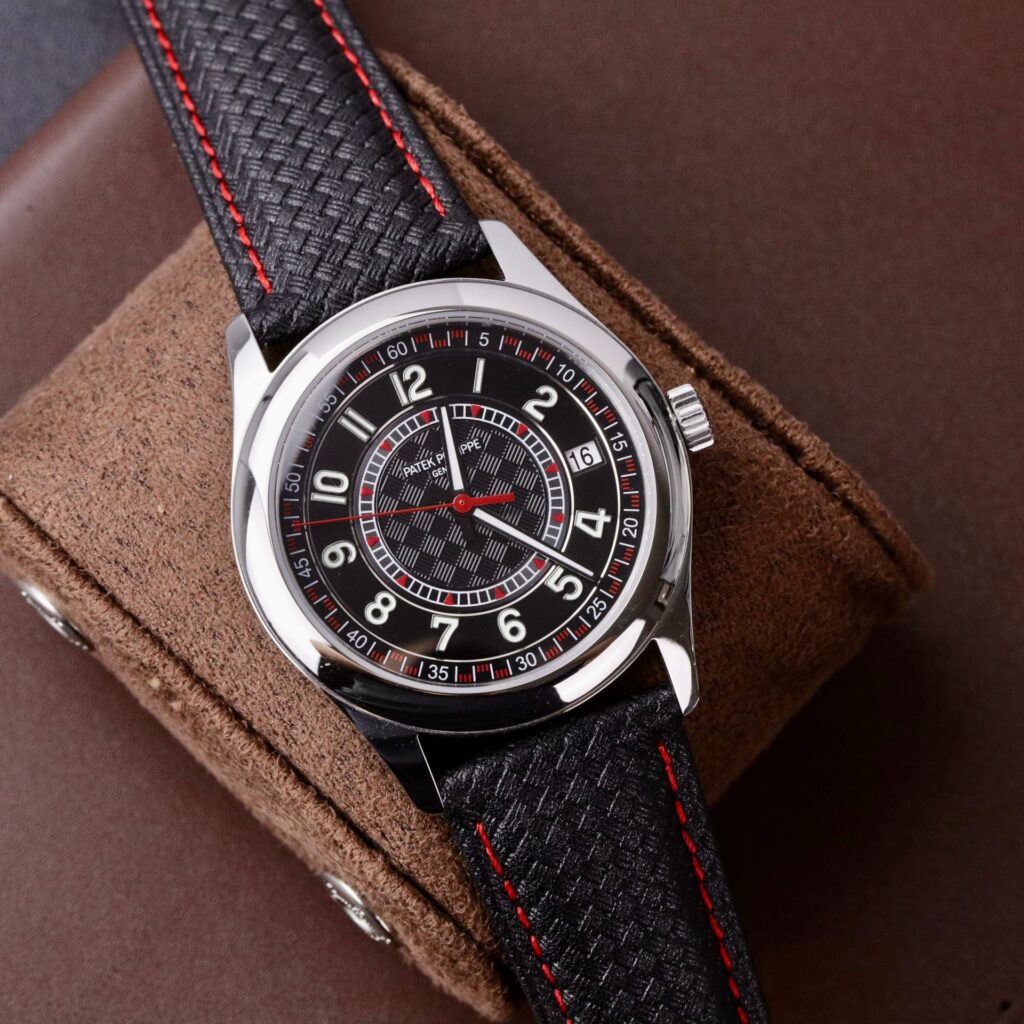 Patek Philippe Calatrava 6007G 40mm SS (Super Clone) White Dial with Roman Numerals on Leather Strap – Swiss Automatic