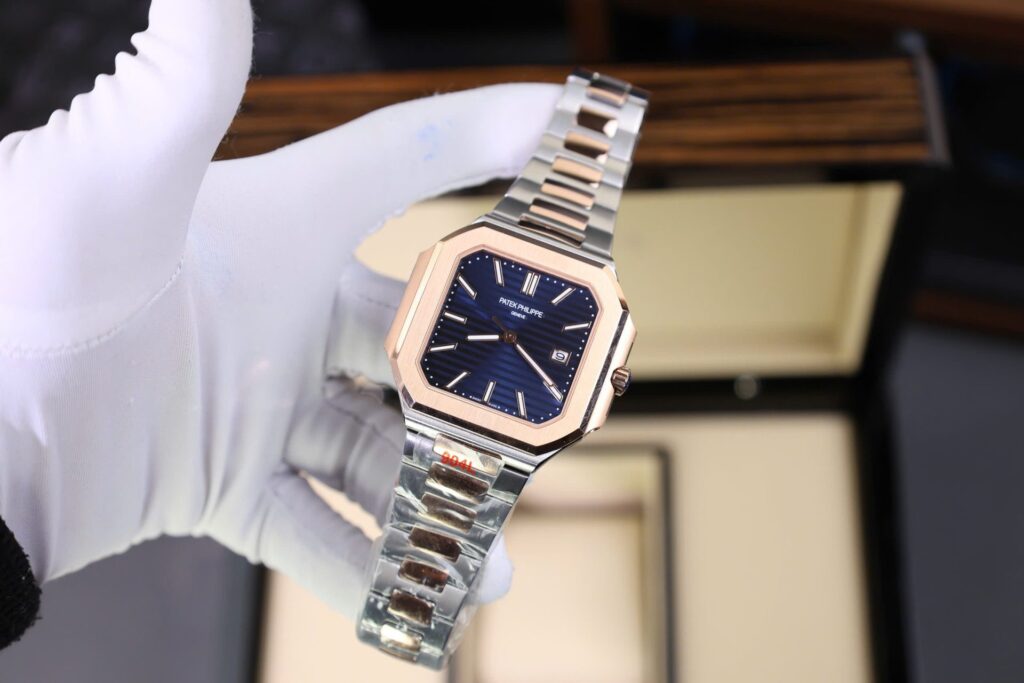 Patek Philippe Cubitus 5821 45mm Demi Rose Gold (Super Clone 11) Blue Dial – Automatic Caliber 5821