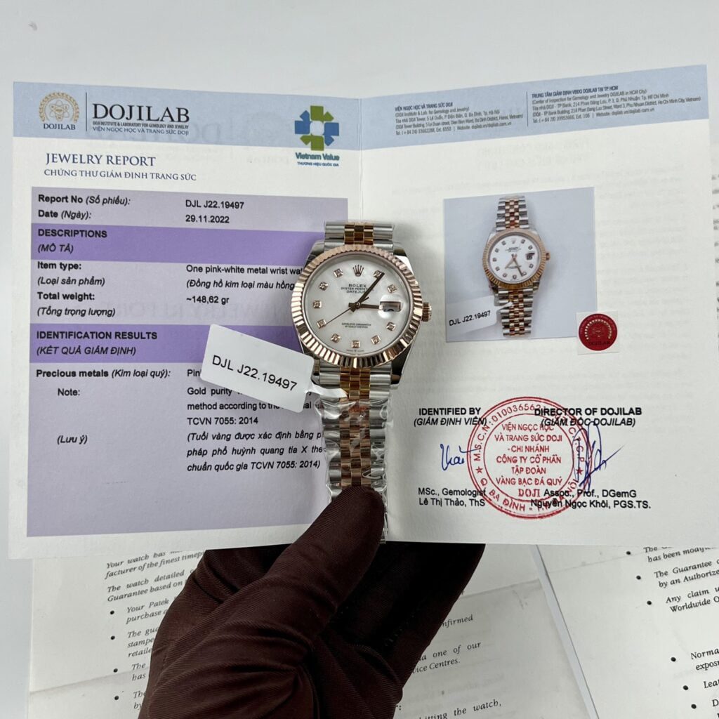 Rolex DateJust 126331 41mm Gold Wrapped (GM Factory Super Clone) Mother of Pearl Dial – Automatic Movement