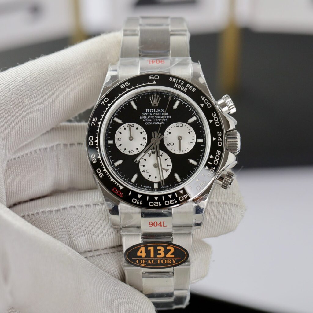 Rolex Daytona 126529LN 40mm SS (QF Super Clone) Black Dial on 904L Stainless Steel Oyster Bracelet – Calibre 4130
