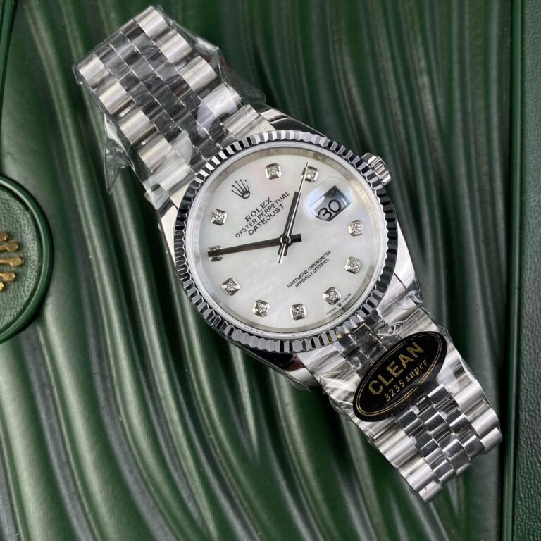 Rolex DateJust 126234 36mm Rolesor (Best Super Clone) Mother of Pearl Dial on Rolesor Bracelet – Automatic Movement