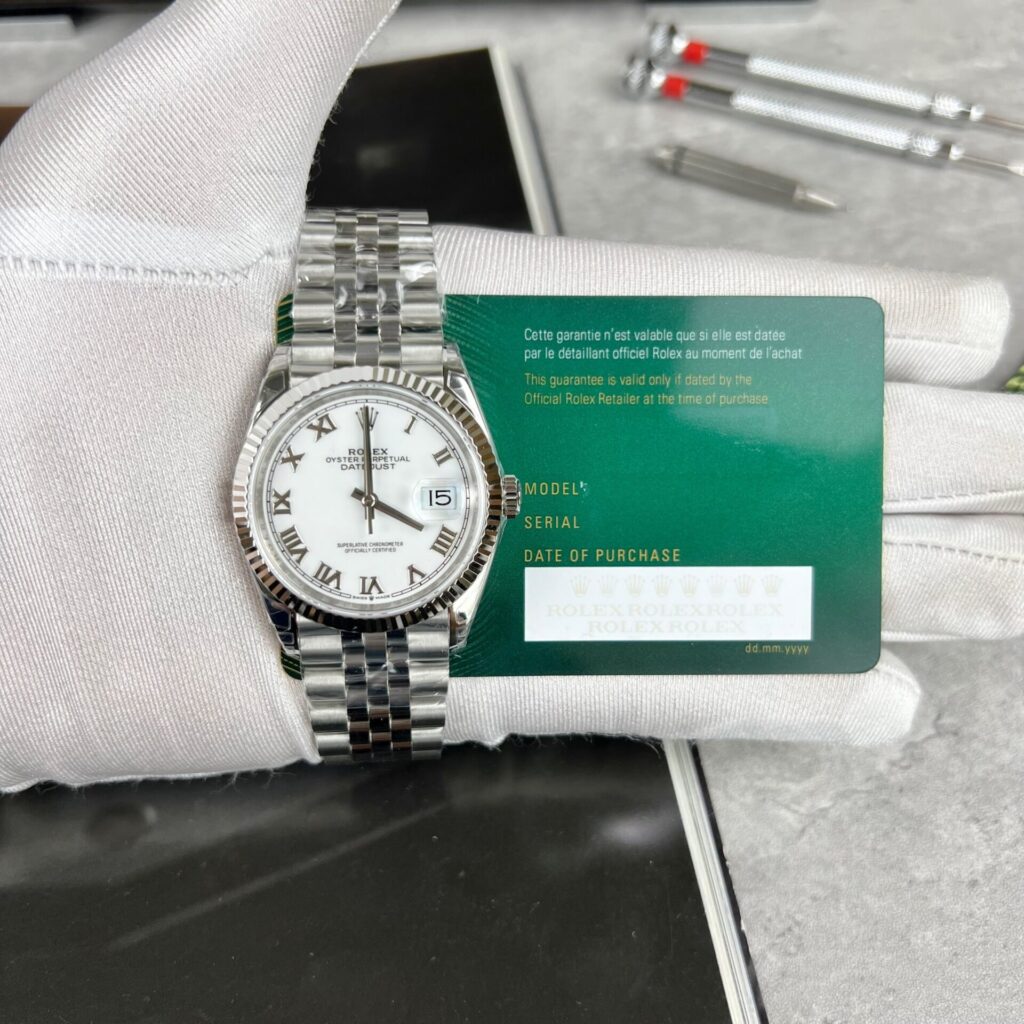 Rolex Datejust 126234 36mm Rolesor (VS Factory Super Clone) White Dial – Automatic Movement