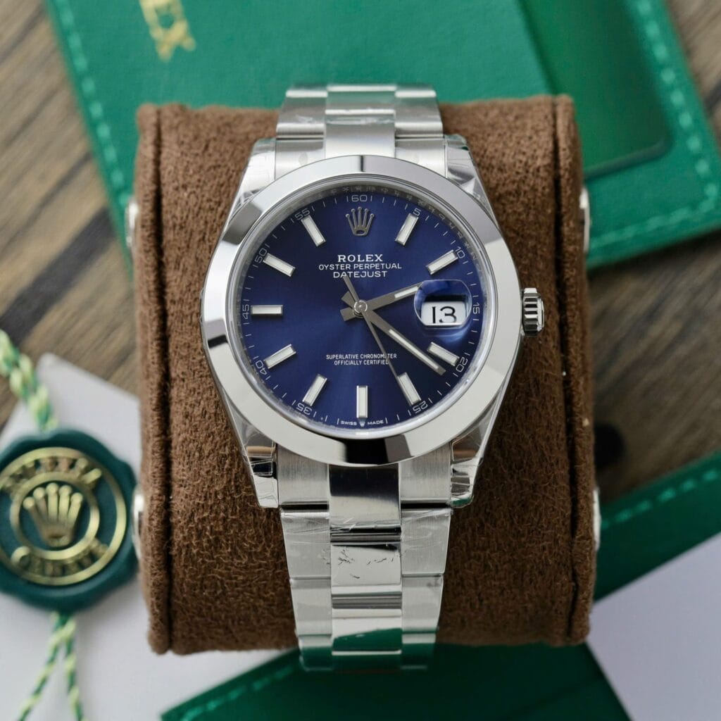 Rolex Datejust 126300 41mm Rolesor (VS Factory Super Clone) Blue Dial on Oyster Strap – Automatic Movement