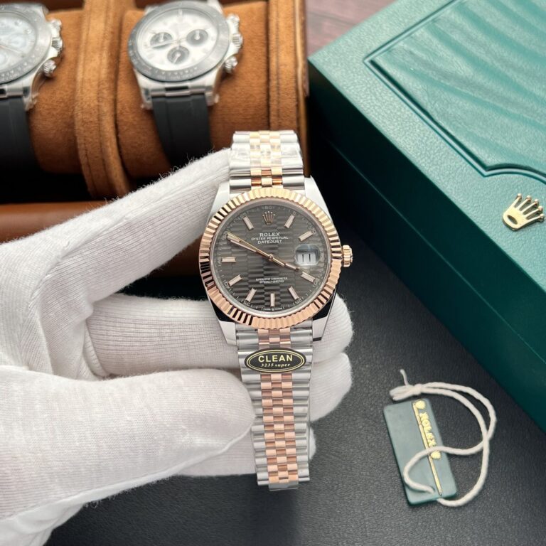 Rolex Datejust 126331 (Clean Factory Super Clone) 41mm Rolesor Demi Grey Dial on Rolesor Bracelet