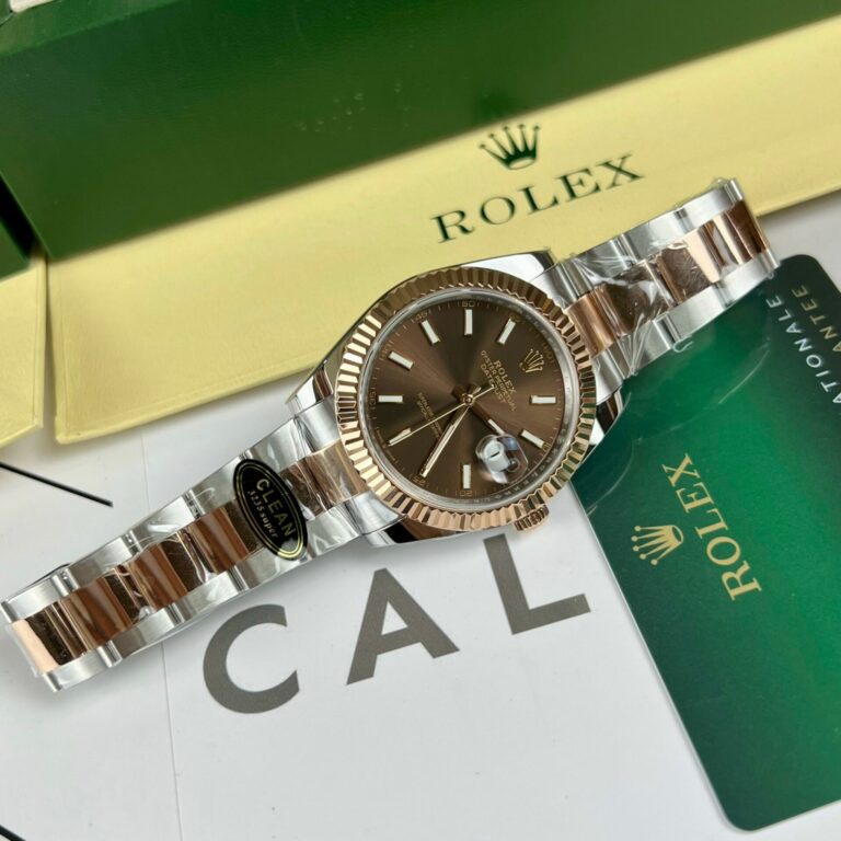 Rolex DateJust 126331 41mm SS (Clean Factory Super Clone) Chocolate Dial on Stainless Steel Oyster Bracelet – Calibre 3135 Automatic