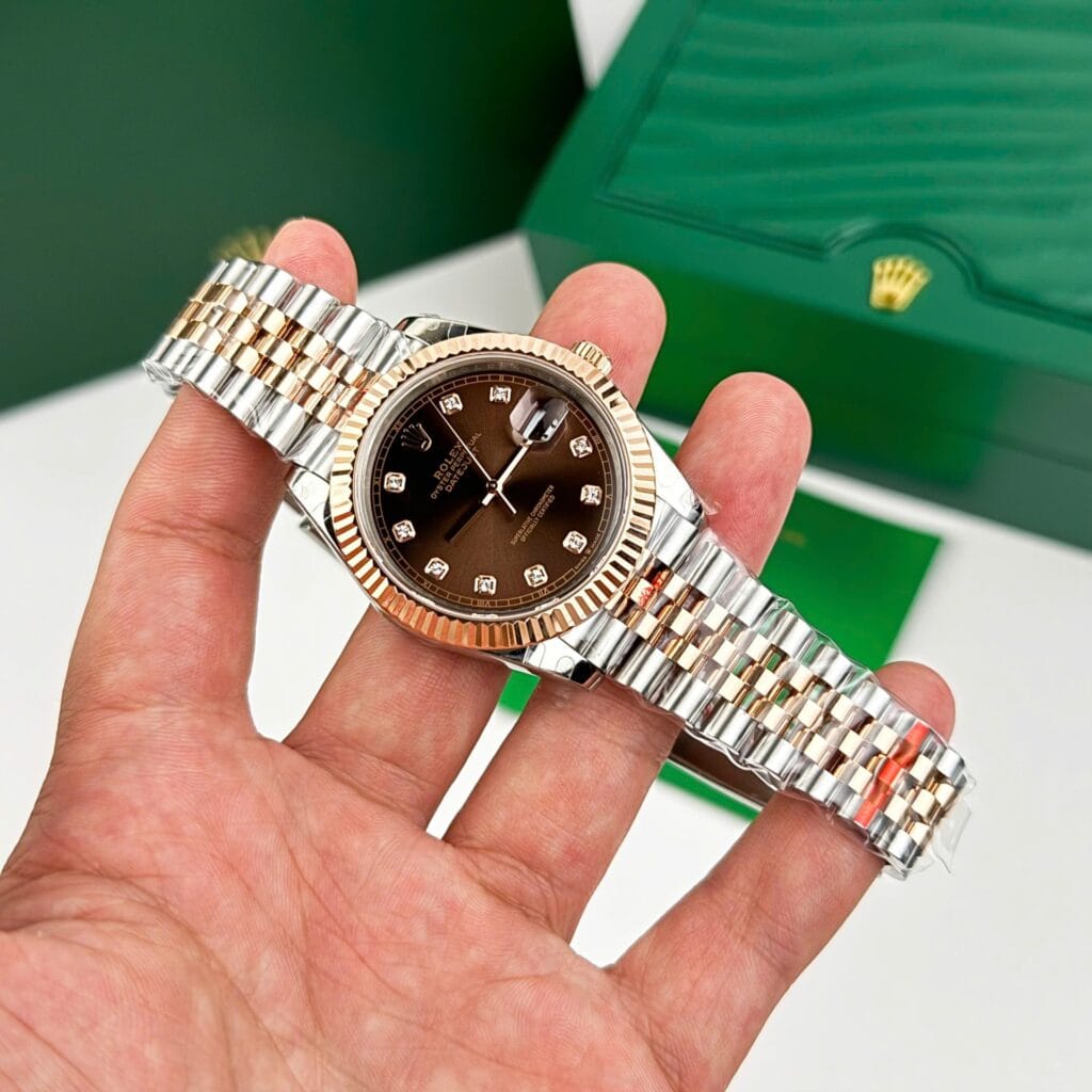Rolex DateJust 126331 41mm Rolesor (Super Clone) Chocolate Dial on Jubilee Strap – Automatic Movement