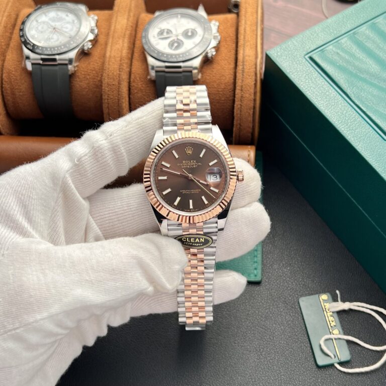 Rolex DateJust 126331 41mm SS/Rose Gold (Clean Factory Super Clone) Chocolate Dial with Oyster Bracelet – Calibre 3235