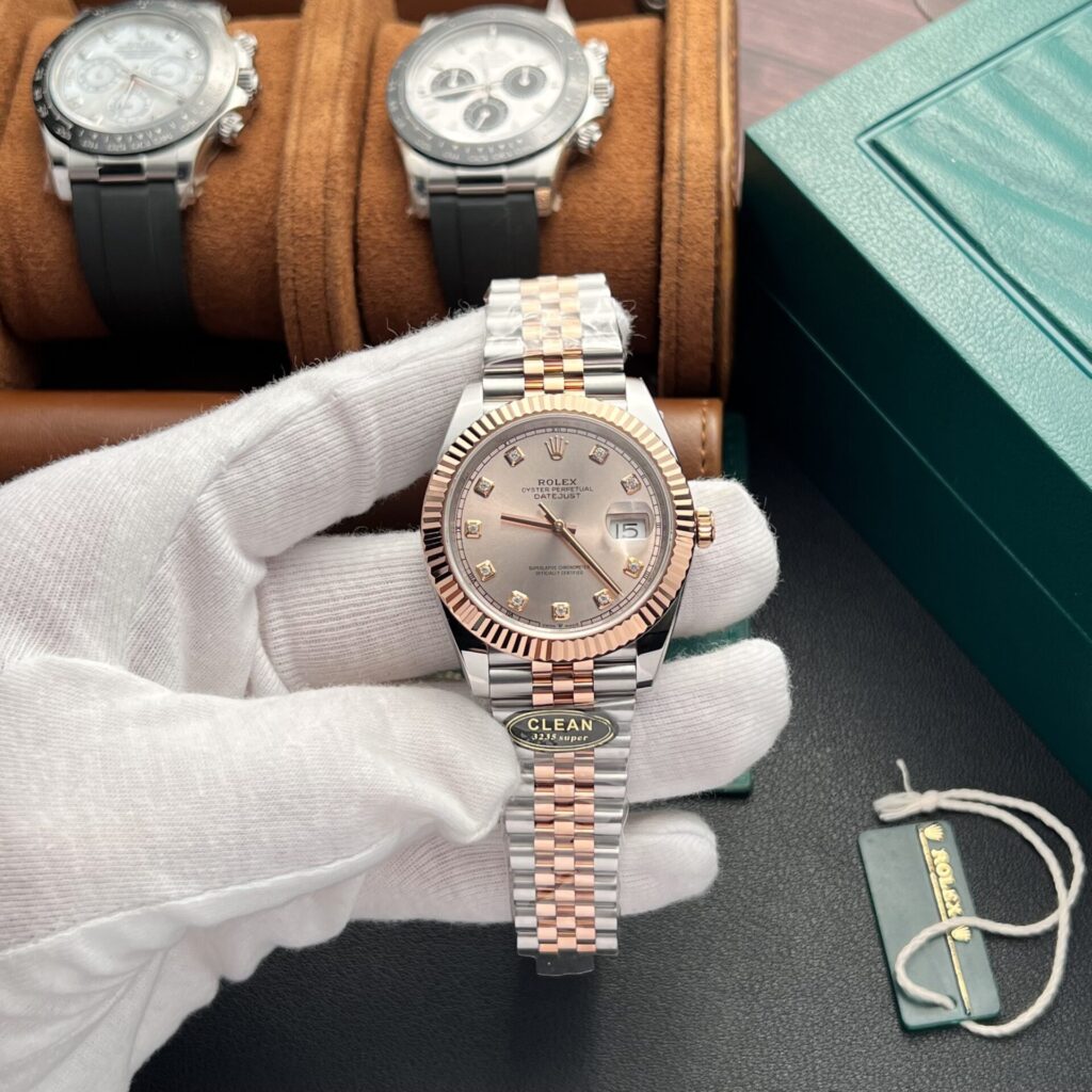 Rolex DateJust 126331 41mm SS (Clean Factory Super Clone) Sunburst Dial on Stainless Steel Oyster Bracelet – Automatic 28,800 vph