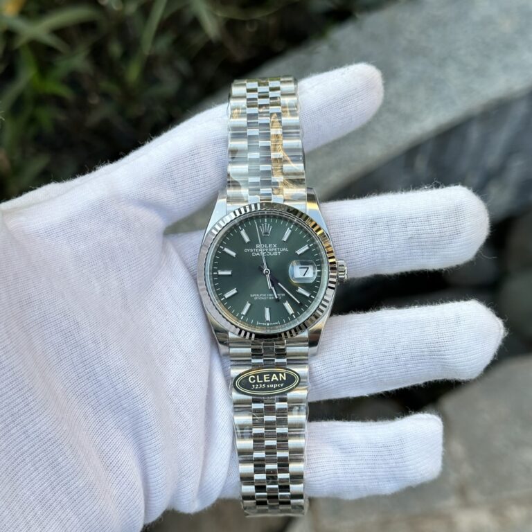 Rolex DateJust 126334 36mm Rolesor (Clean Factory Super Clone) Green Dial on Jubilee Strap – Automatic Movement