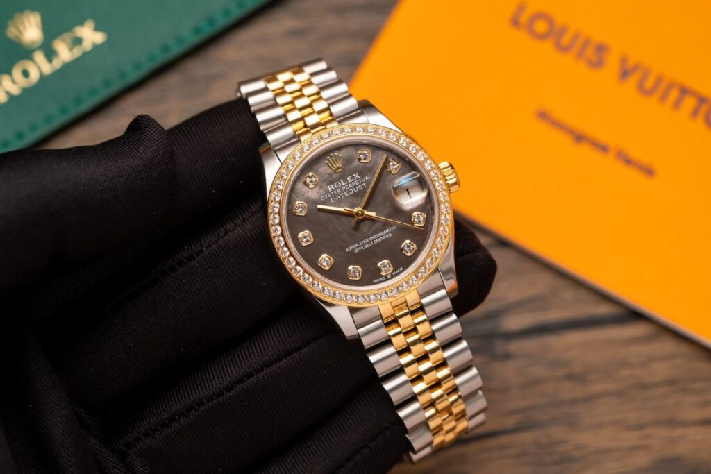 Rolex DateJust 278273 31mm SS & Yellow Gold (Super Clone) Mother of Pearl Dial with Diamond Markers – Calibre 31 Automatic