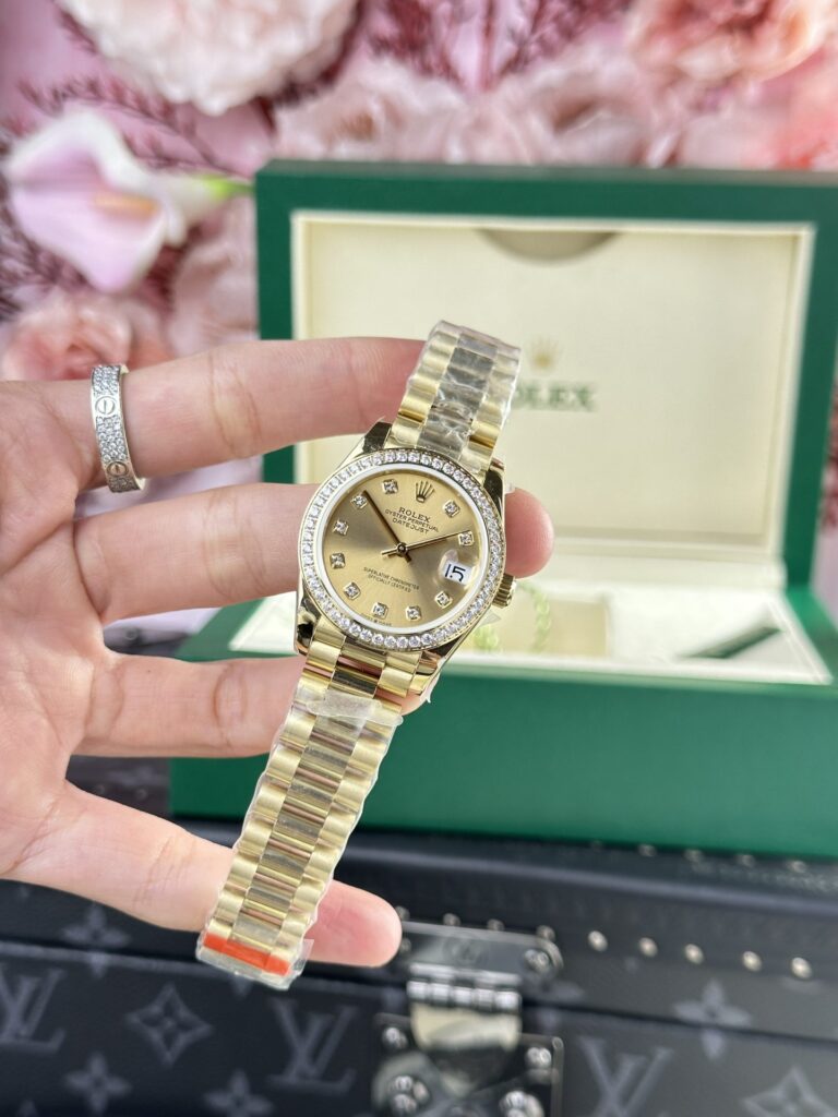 Rolex Datejust 278288 31mm 18K Gold Wrapped (Super Clone) Yellow President Strap – Automatic Movement