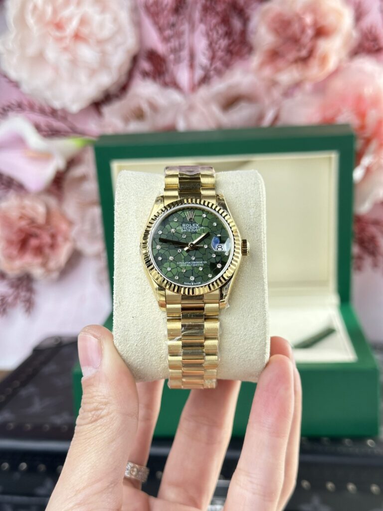 Rolex DateJust 278288 31mm SS (Super Clone) Olive Flower Pattern Dial – Automatic Caliber 278288
