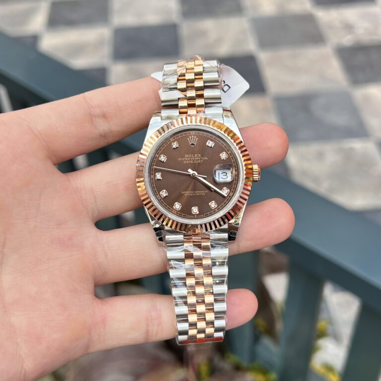 Rolex DateJust 41mm Rose Gold Wrapped (GMF Super Clone) Chocolate Dial – Automatic Movement