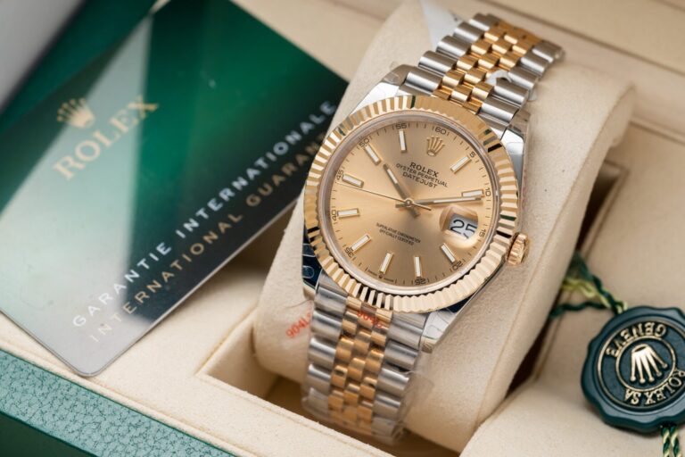 Rolex DateJust 41mm Gold Wrapped (GM Factory Super Clone) Gold Dial on Gold Wrapped Jubilee Strap – ETA 2836-2 Automatic
