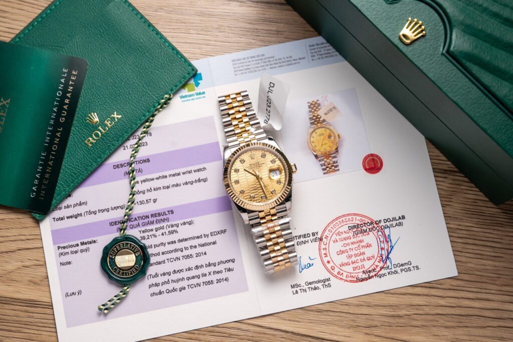 Rolex DateJust 36mm Gold Wrapped (GM Factory Super Clone) Champagne Dial on Gold Wrapped Jubilee Strap – Rolex 3135 Automatic