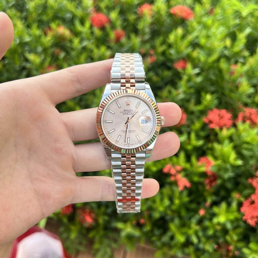 Rolex Datejust 41mm Demi Pink Dial (EW Factory Super Clone) – Automatic Movement