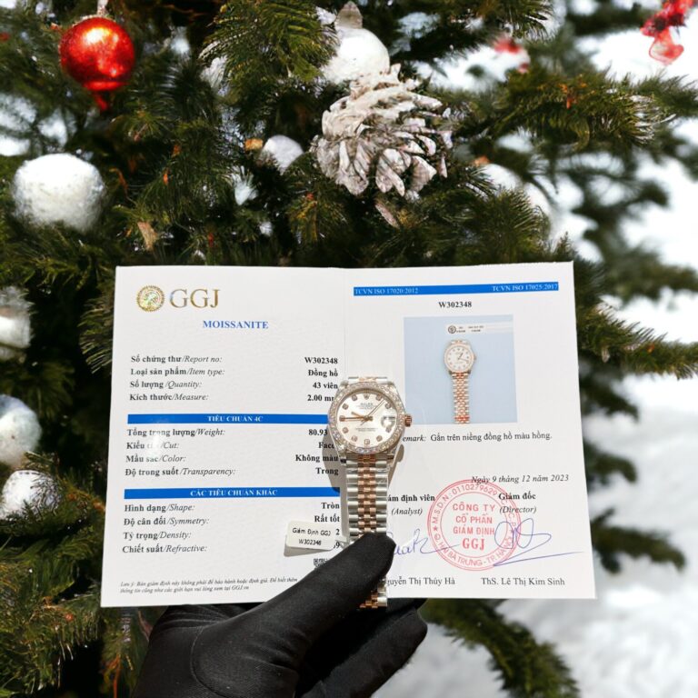 Rolex Datejust 31mm Demi (Super Clone) Moissanite Diamond White Dial – Automatic Movement