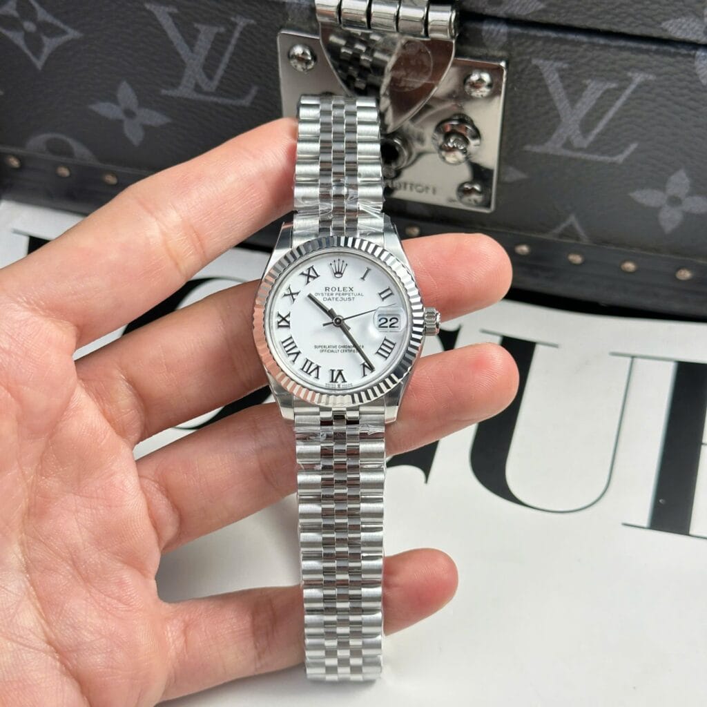Rolex Datejust 31mm (THB Factory Super Clone) White Dial on Jubilee Strap – Automatic Movement
