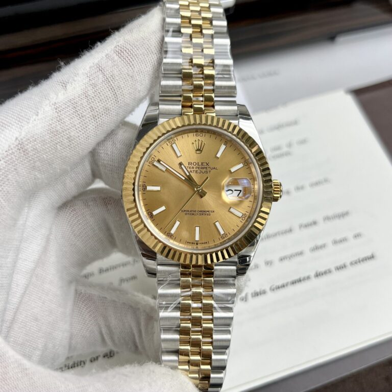 Rolex DateJust 36/41mm SS (EW Factory Super Clone) Yellow Dial with Diamond Hour Markers – Calibre 3135 Automatic