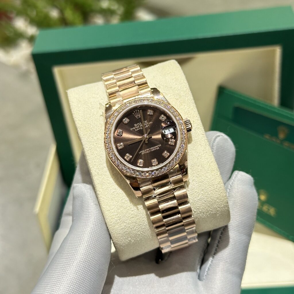 Rolex Datejust 31mm (BP Factory Super Clone) Chocolate Dial on Oyster Strap