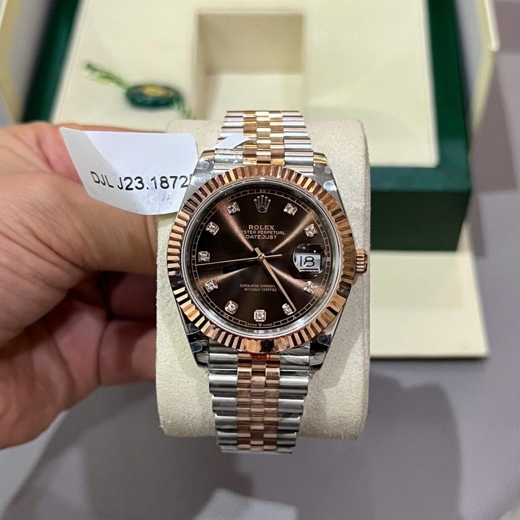 Rolex Datejust 41mm Custom Gold Wrapped (GM Factory Super Clone) Chocolate Dial – Automatic Movement