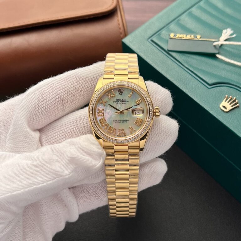 Rolex DateJust 36mm Mother of Pearl Dial (Super Clone) with Diamond Hour Markers – RLX-ROLEXDA-3237
