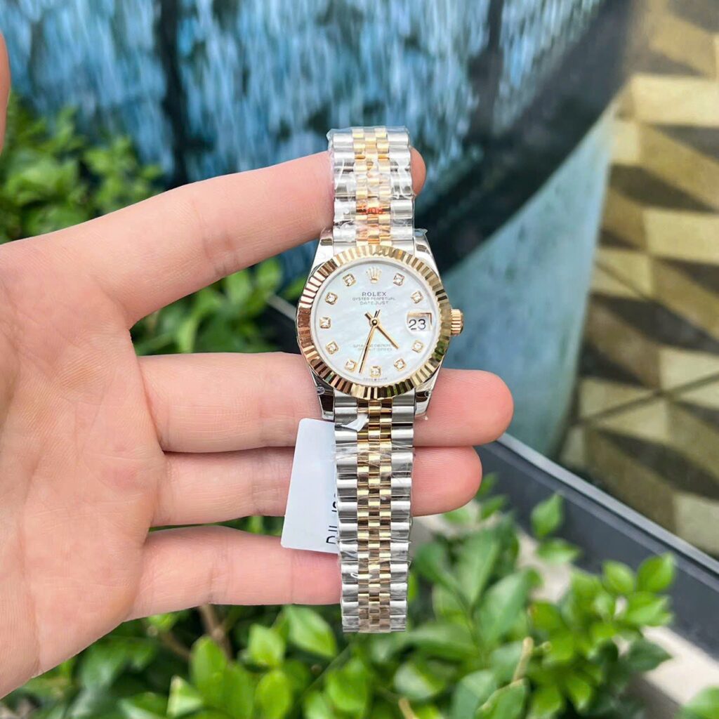 Rolex DateJust 31mm 18K Gold Wrapped (GM Factory Super Clone) Mother-of-Pearl Dial – Automatic Movement