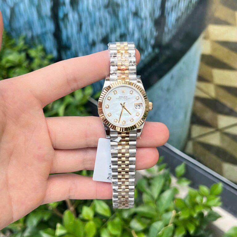 Rolex DateJust 31mm 18K Gold Wrapped (GM Factory Super Clone) Mother-of-Pearl Dial – Automatic Movement